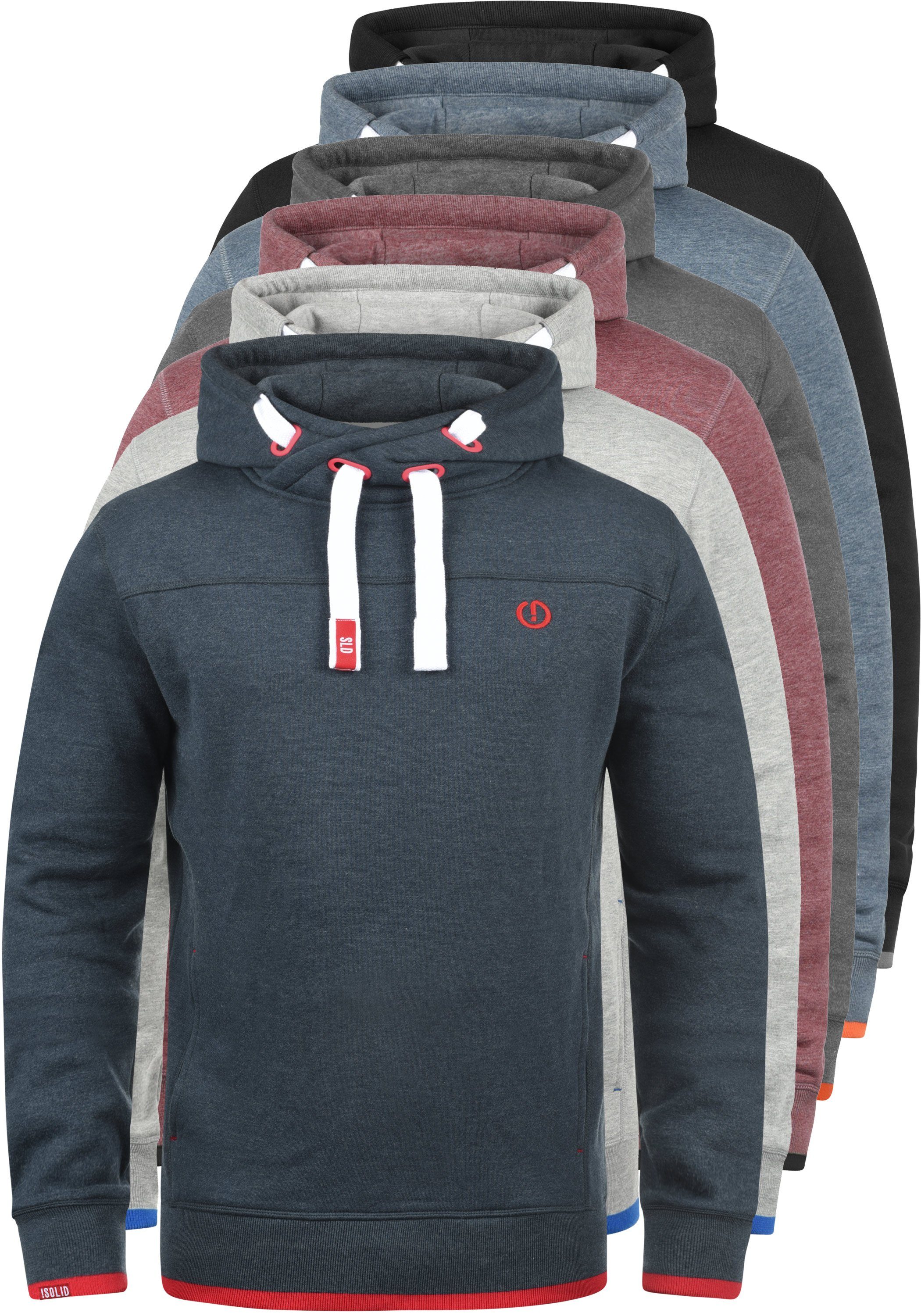 !Solid Hoodie SDBenjamin Hood Kapuzensweatshirt mit Cross-Over Kragen