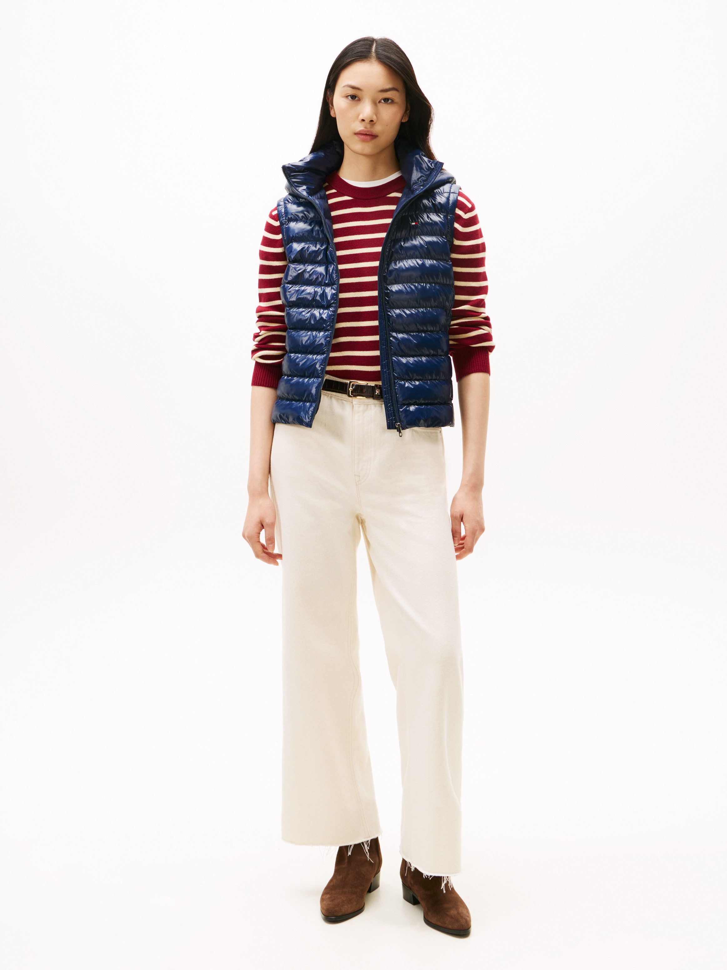 Tommy Hilfiger Steppweste LW PADDED SLIM VEST leicht glänzende Oberfläche