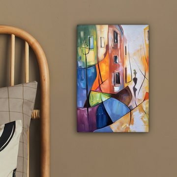 OneMillionCanvasses® Leinwandbild Abstrakt - Kunst - Malerei - Farben, (1 St), Leinwandbild fertig bespannt inkl. Zackenaufhänger, Gemälde, 20x30 cm