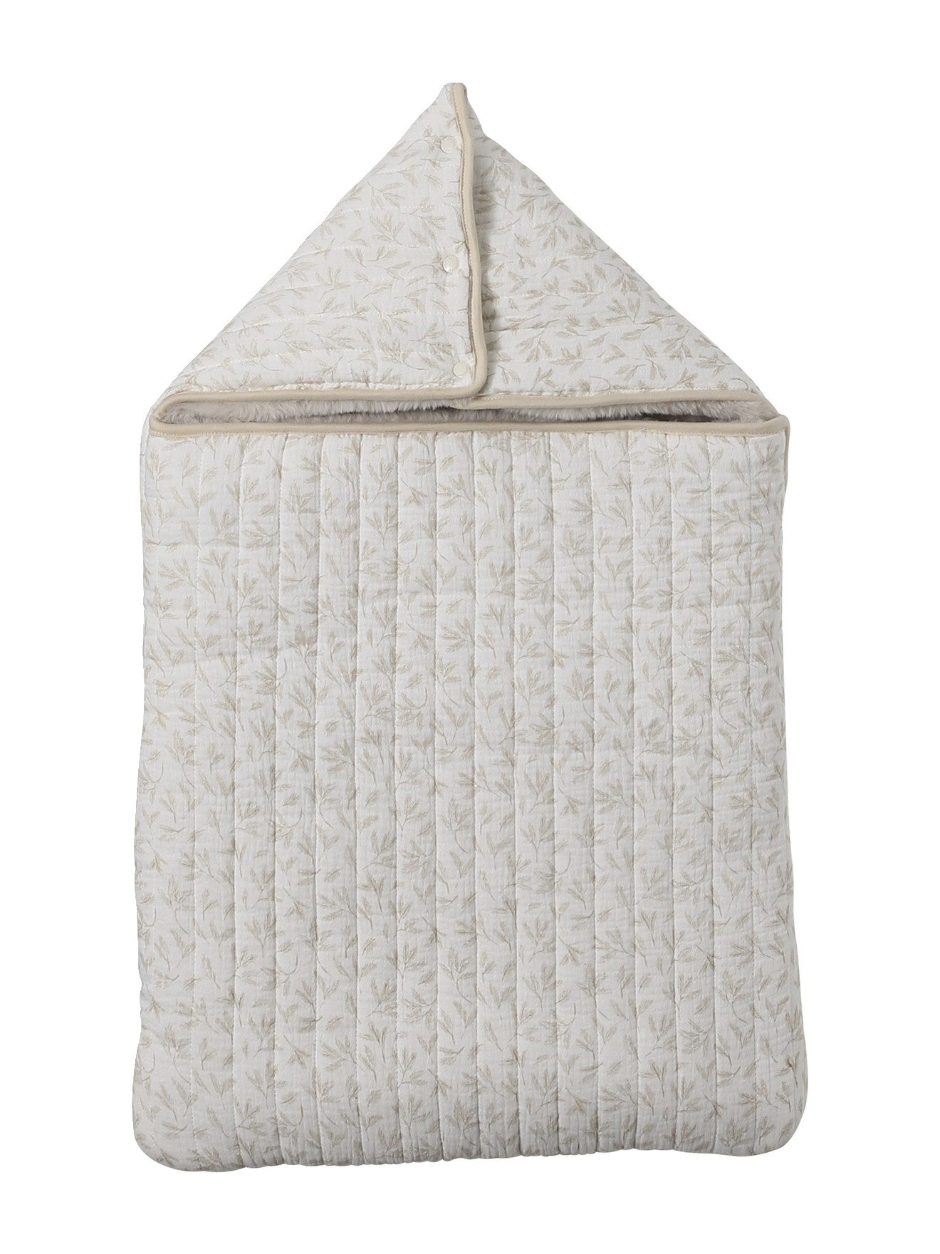 Fußsack Warmer Baby Ausfahrsack aus Webpelz & Musselin