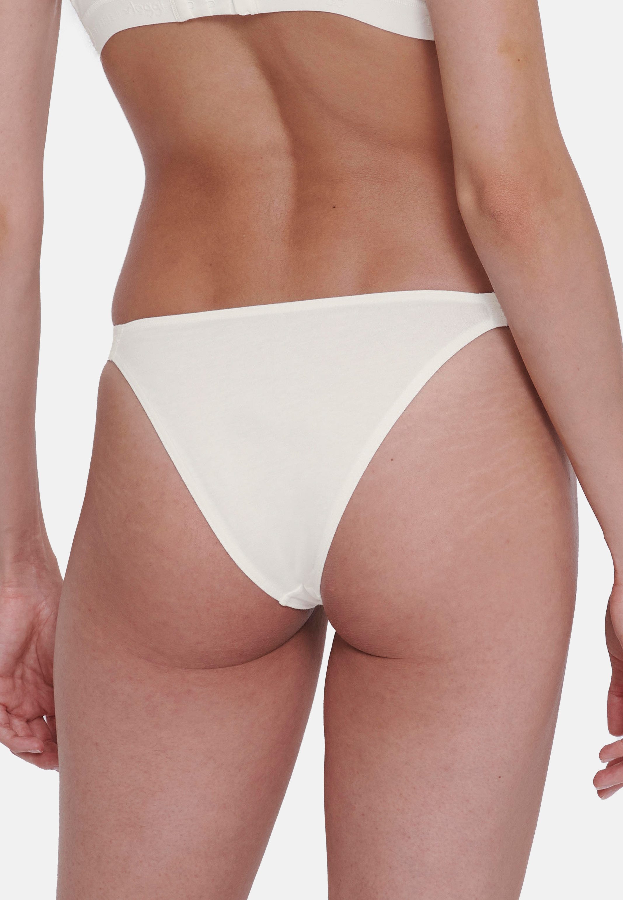 sloggi Tanga 6er Pack GO Casual (Spar-Set, 6-St) Tanga - Baumwolle - Atmungsaktiv - Bequeme Passform für den ganzen Tag