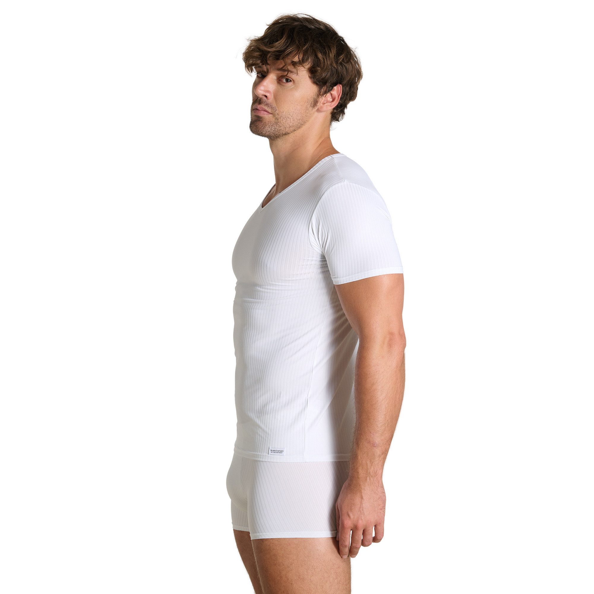 Bruno Banani V-Shirt ANTISTRESS 2.0 V-Neck, hüftbedeckend, elastisch – Bild 4 von 5