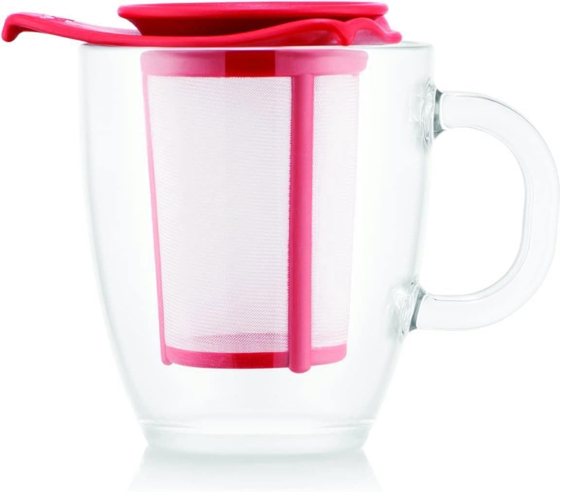 Bodum Teesieb Bodum YO-YO Glastasse mit Kunststofffilter 0,35 L