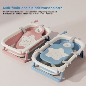 yozhiqu Sitzkissen 5-Punkt-Auflage, faltbare Anti-Rutsch-Matte,Baby-Badewannen-Stützmatte, Weich und hautfreundlich, geeignet für Babys im Alter von 0–6 Jahren