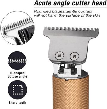 PDKUAI Haarschneider, Elektrischer Bartschneider und Rasierer zum Trimmen Stylen Rasieren, Metall Design, FortschrittlicherGeräuscharmer Technologie mit LED