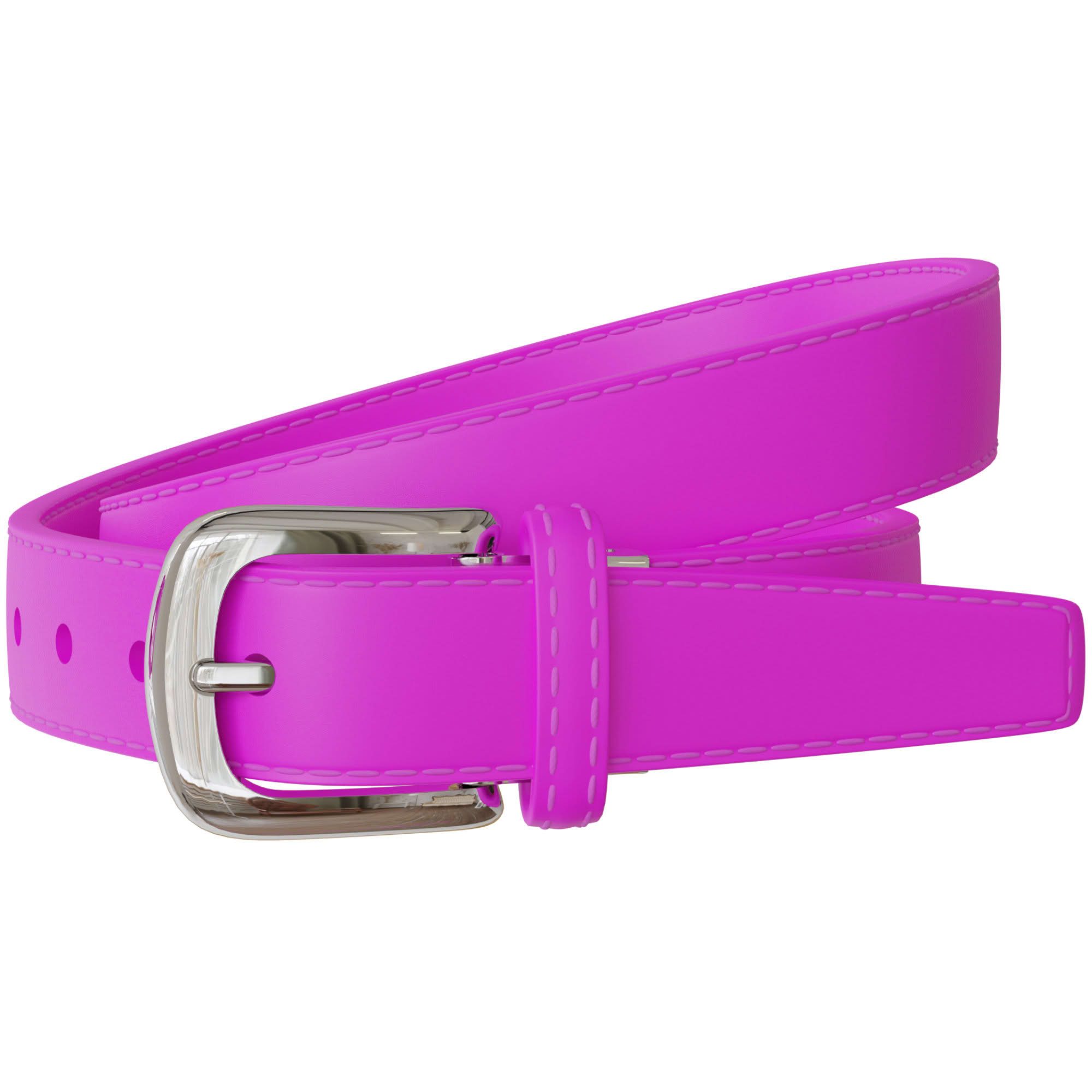 Ledergürtel Damen Spalt Leder Gürtel 30mm Sommer Farben Silberne Schließe 30696