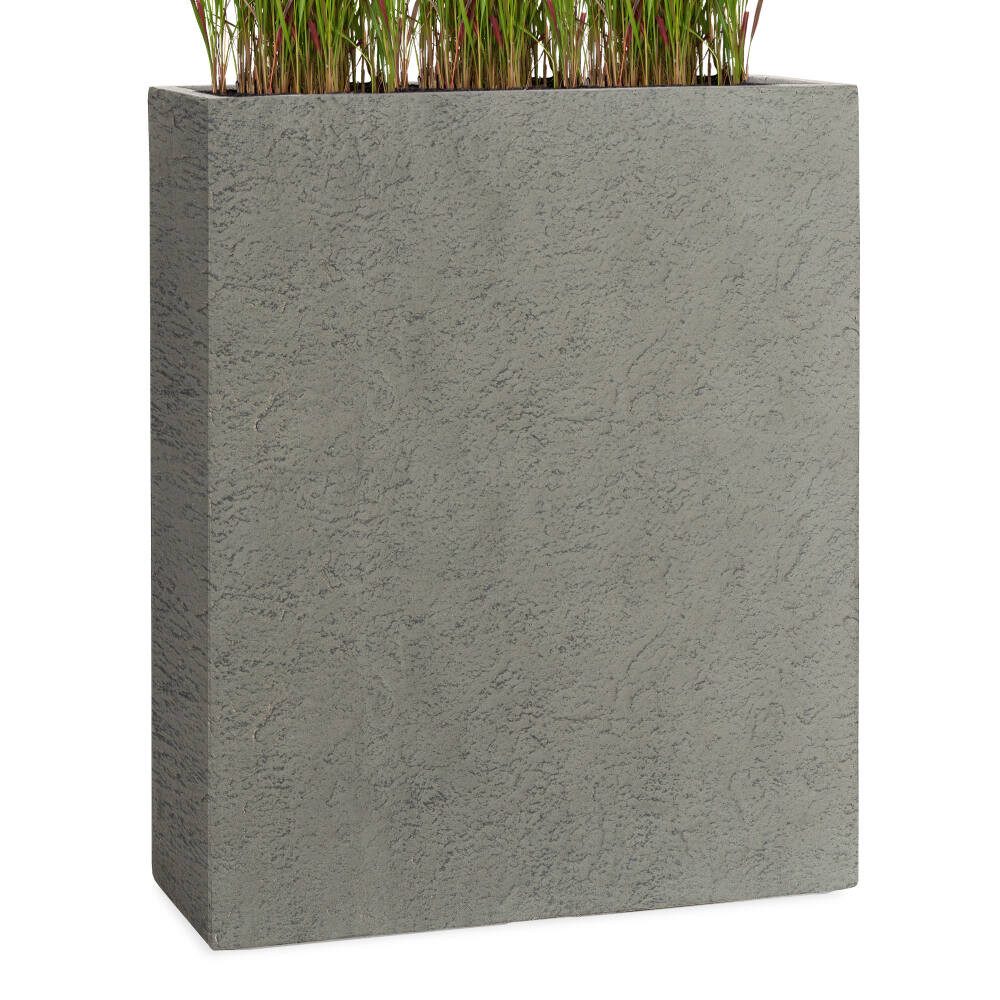Pflanzwerk® Pflanzkübel DIVIDER Premium Blumenkübel Raumteiler Hochbeet Fiberglas, Fiberglas - Handgefertigt - Rechteckig - Frostbeständig