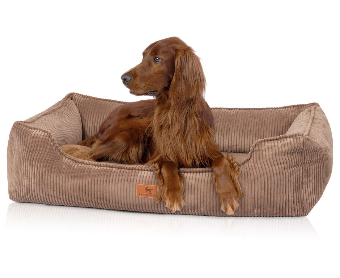 Knuffelwuff Hundebett Nunavut Orthopädisch Cord XXL 120 x 85cm Braun günstig online kaufen