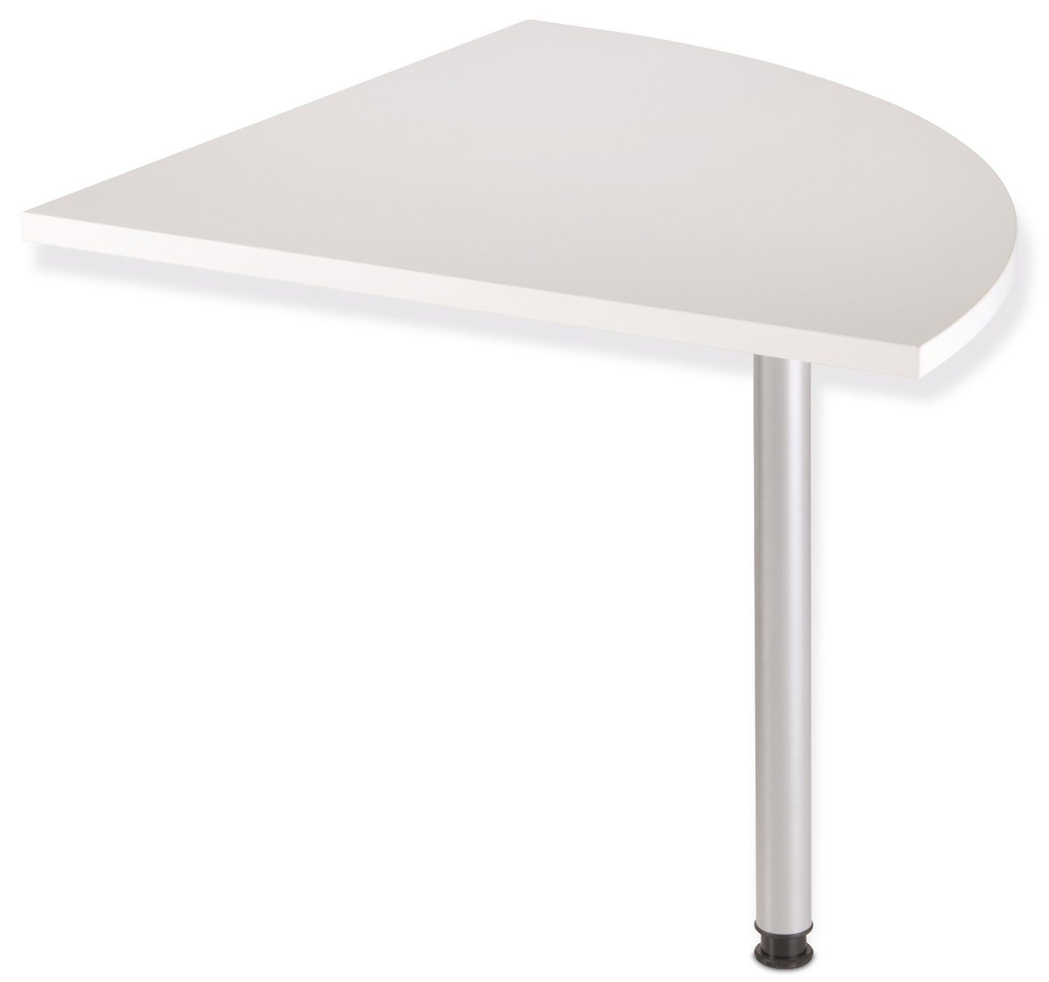 Eckverbindungsplatte BALKO, Weiß matt, B 80 x H 75 x T 80 cm, 1St., mit Stützfuß