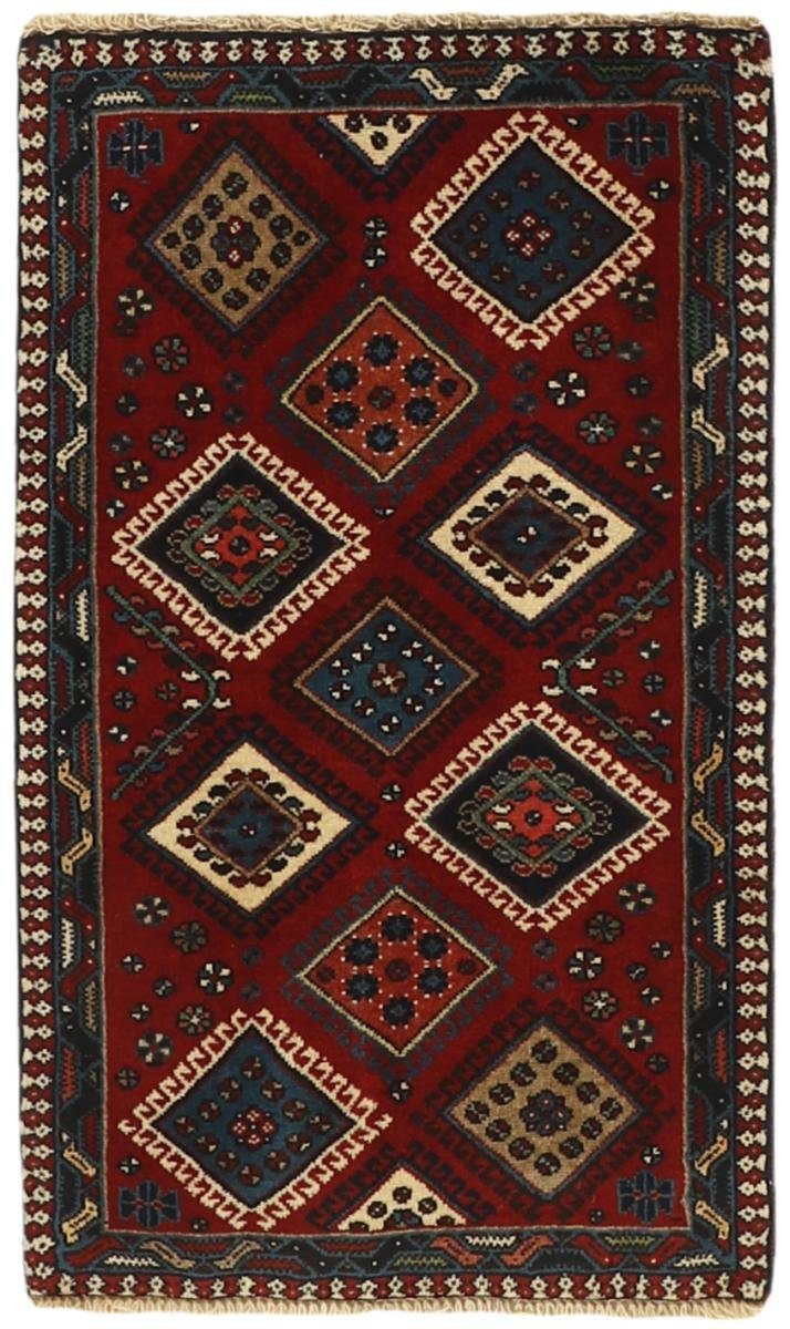 Orientteppich Yalameh 51x86 Handgeknüpfter Orientteppich / Perserteppich, Nain Trading, rechteckig, Höhe: 12 mm
