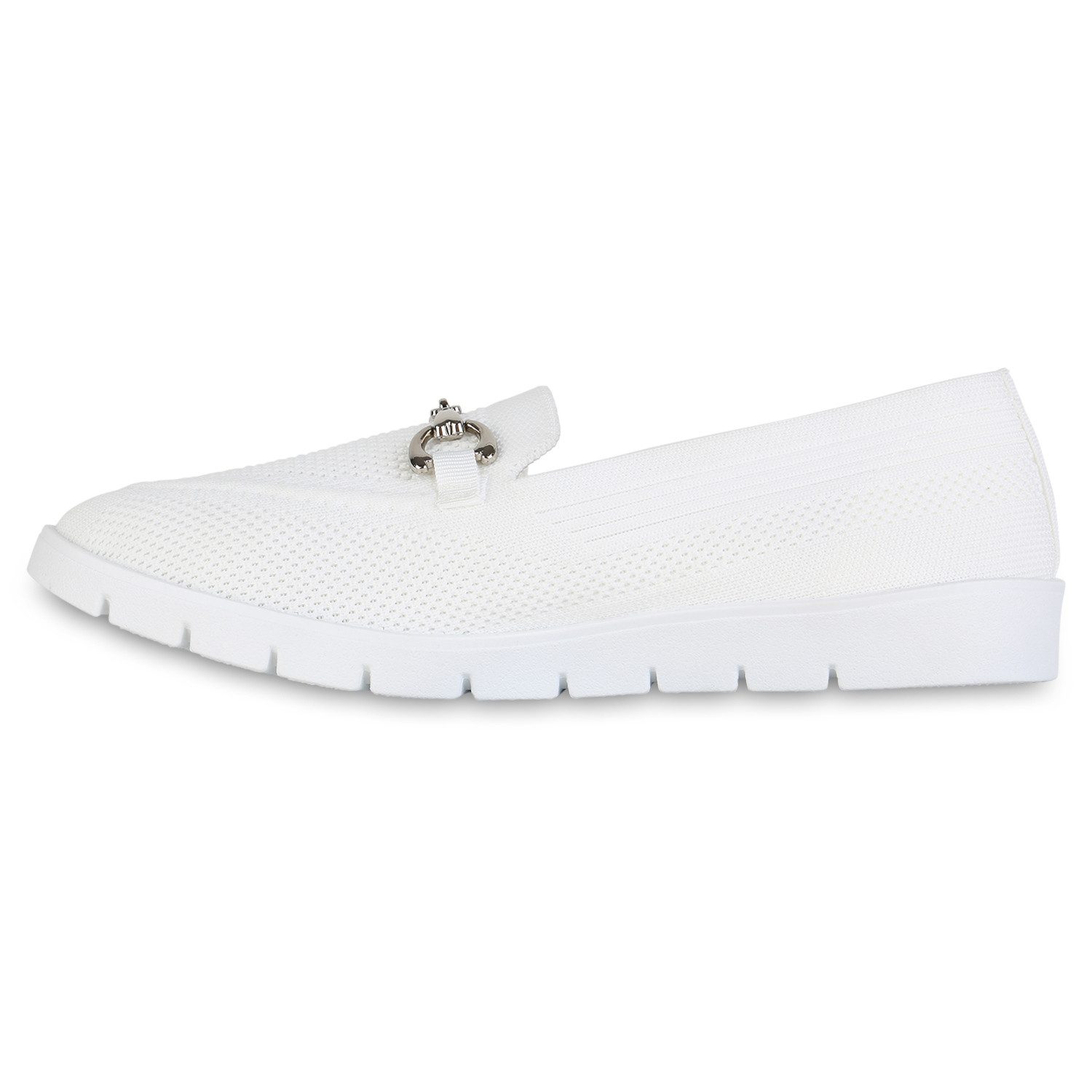 VAN HILL 841598 Slipper Damen Slip Ons Slippers Bequeme Strick Profil-Sohle günstig online kaufen