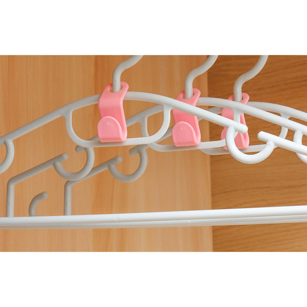 Zaewry Kleiderbügel 30 Stück, Kleiderbügelhaken, Platzsparende Kleiderbügel, (40-tlg), Verbindungshaken Mehrfach für Kleiderschrank Organizer – Bild 5 von 5