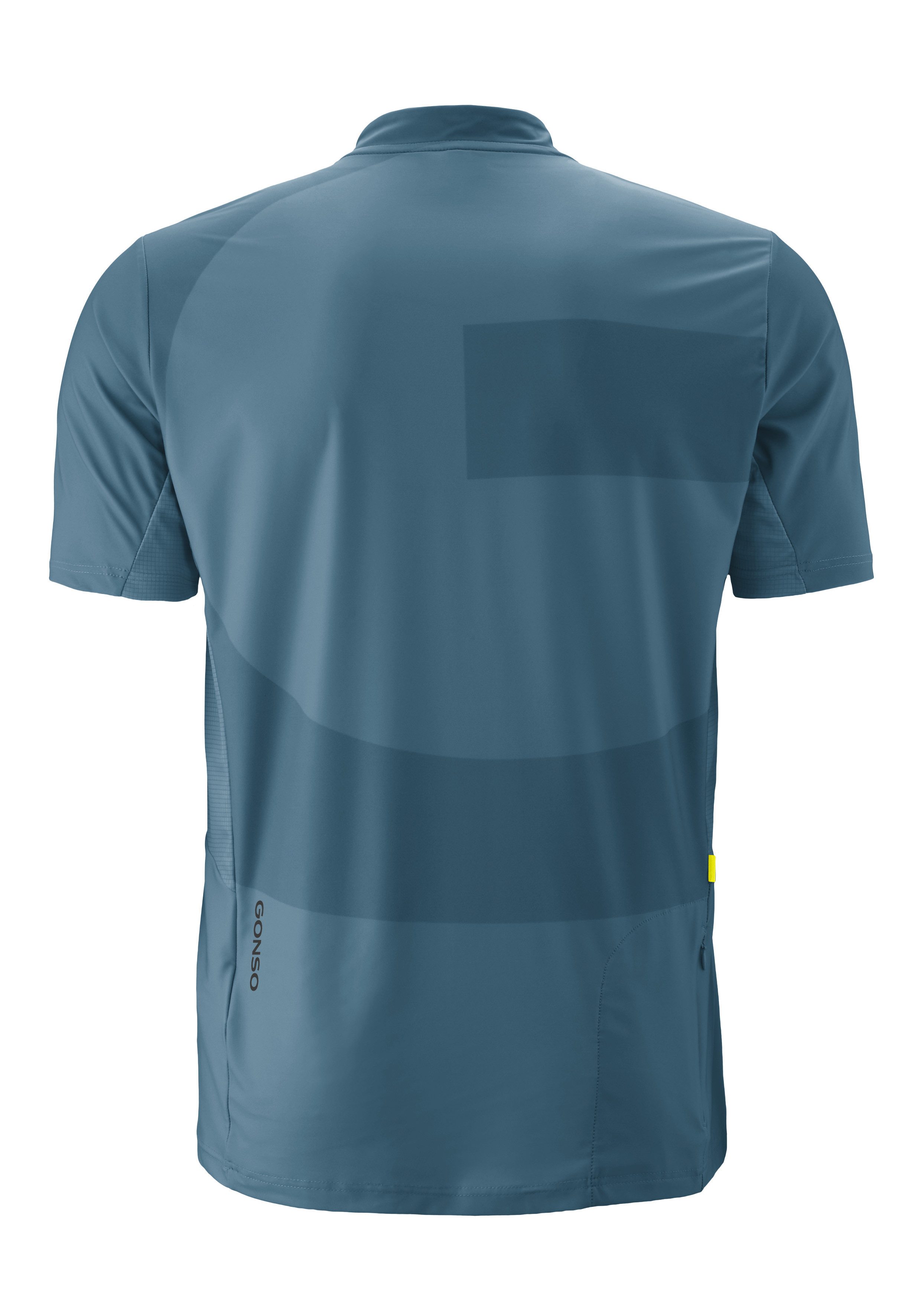 Gonso Radtrikot Adventure Jersey Halfzip M Herren Fahrradtrikot, modernes Half-Zip Trikot mit Rückentasche
