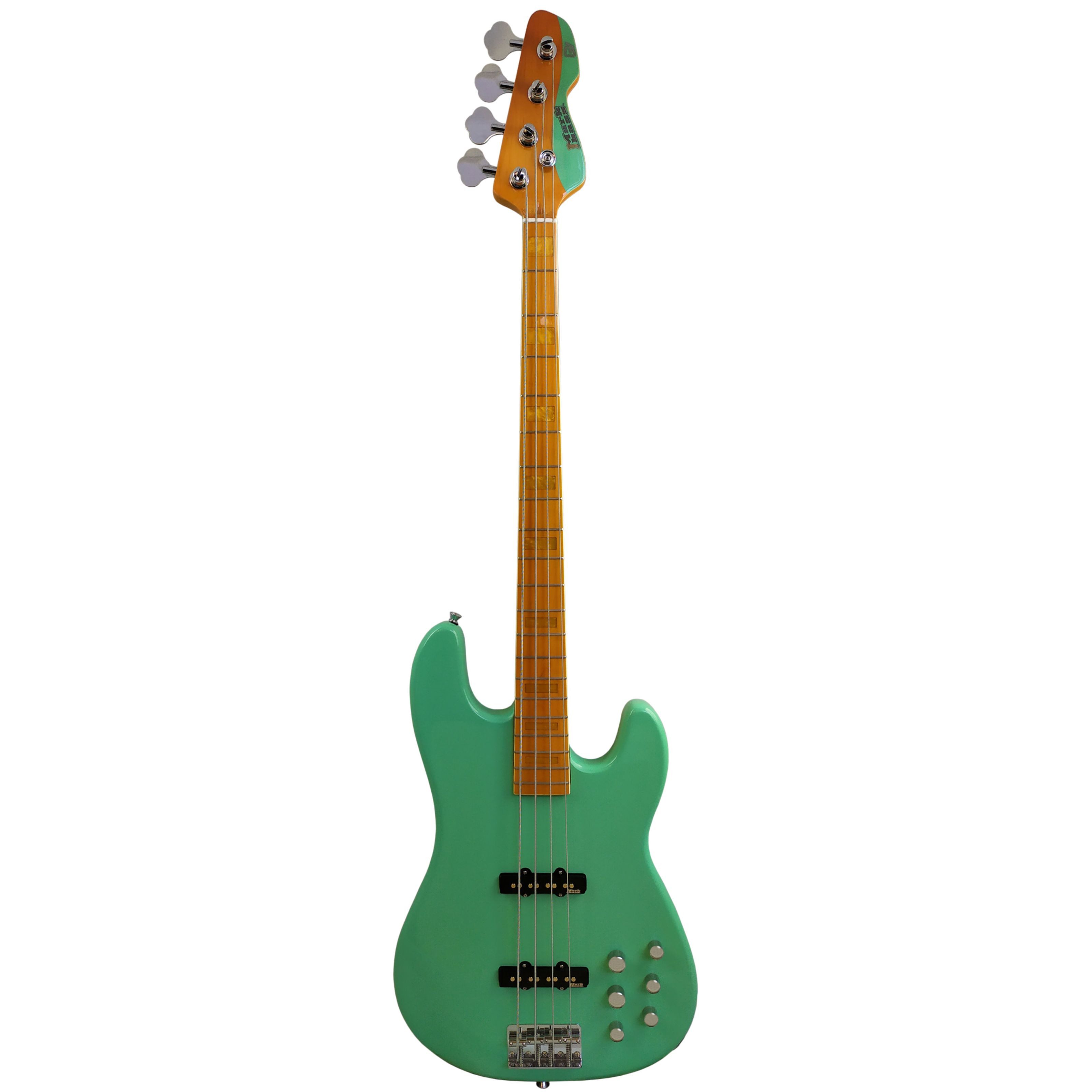 Markbass E-Bass, E-Bässe, 4-Saiter E-Bässe, GV4 Gloxy Val Surf Green CR MP - E-Bass