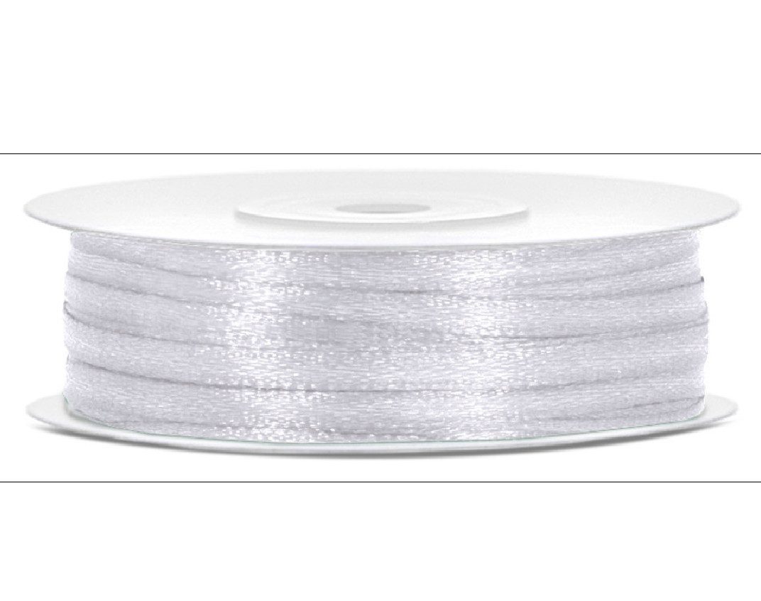 partydeco Satinband 50m x 3mm Rolle Satinband Geschenkband Schleifenband Satin Band, Dekoband