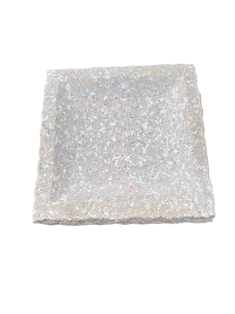 IDYL Vogeltränke Granit Rosa Vogeltränke Quadratisch