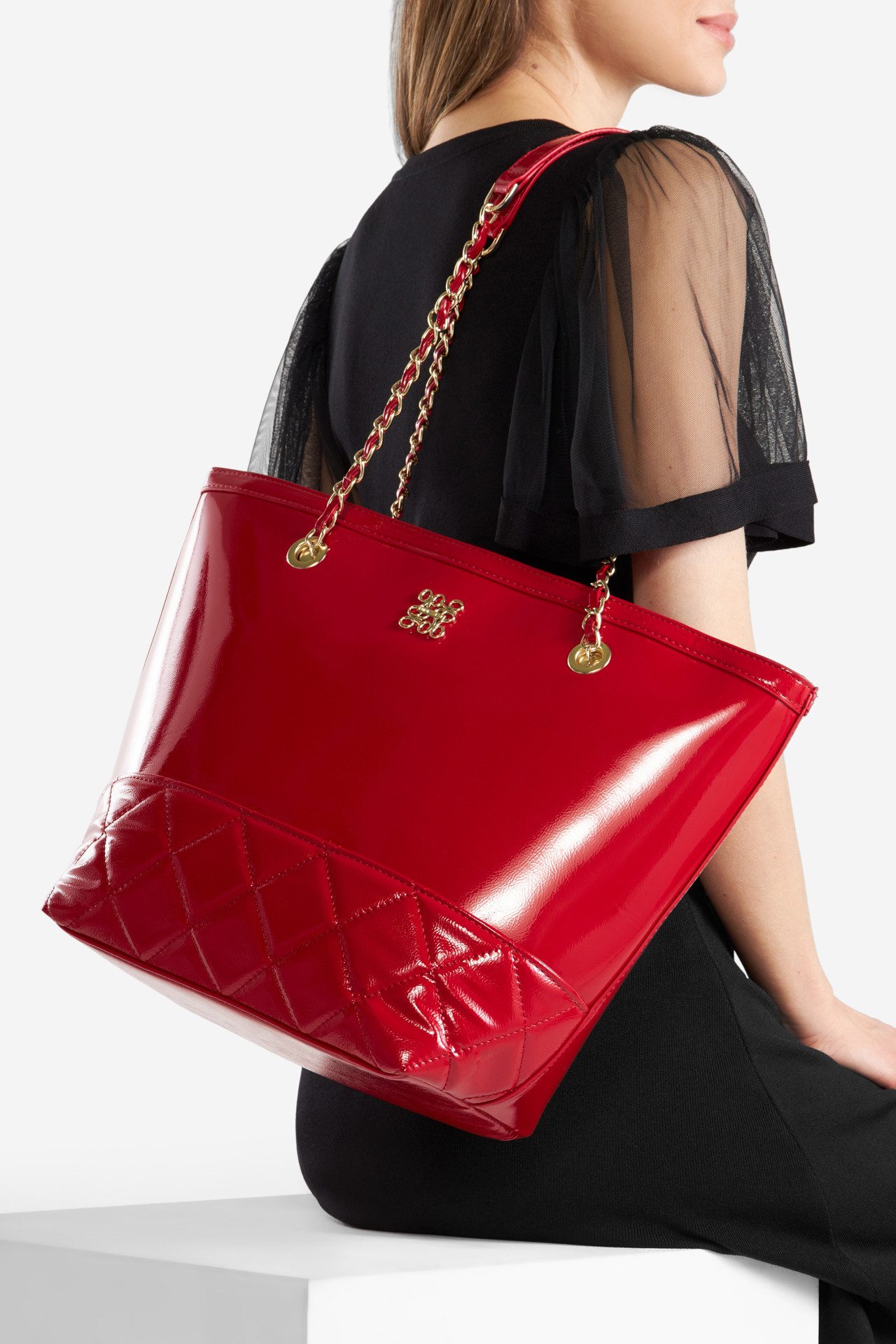 Nine West Handtasche NINE WEST Große Shopper Tasche BW2A0079 rot