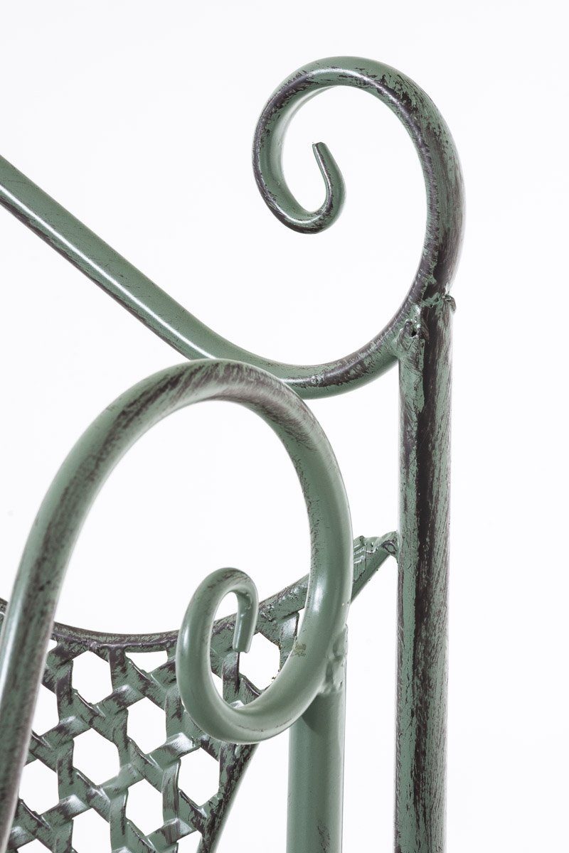 CLP Standregal mit Klappbares Regalböden antik-grün Eisenregal 4 Anika