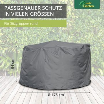 mehr Garten Gartenmöbel-Schutzhülle Premium, Premium Gartenmöbel-Schutzhülle rund: Ø175x94(H) cm I Abdeckung für Ga