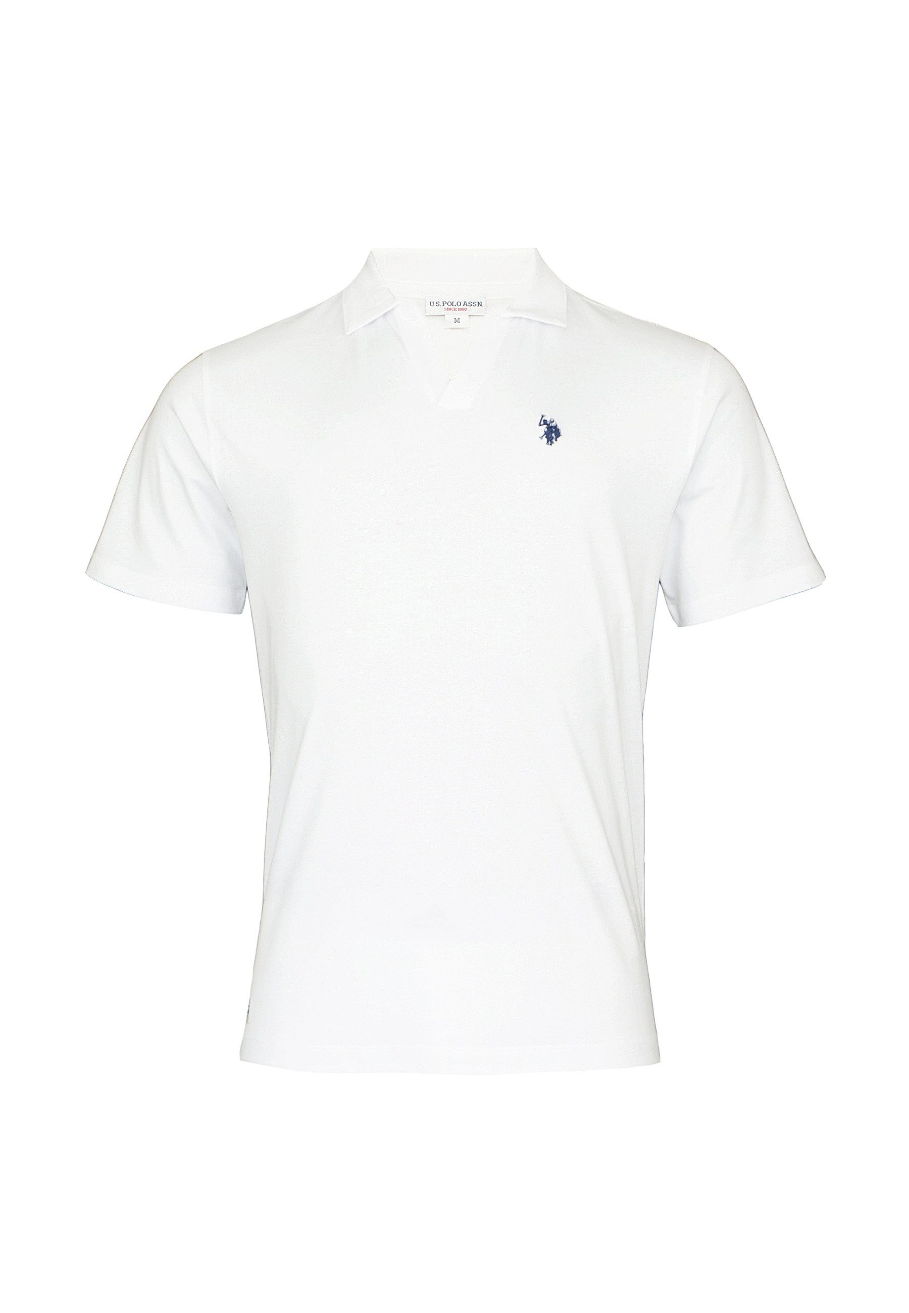 U.S. Polo Assn. Poloshirt Poloshirt Kurzarmshirt Knopflos (1-tlg., 1)