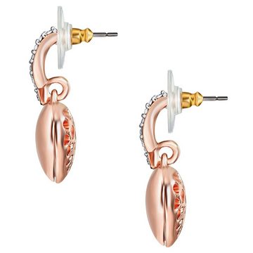 Lulu & Jane Paar Ohrhänger Ohrhänger bi-Color verziert mit Kristallen von Swarovski® weiß