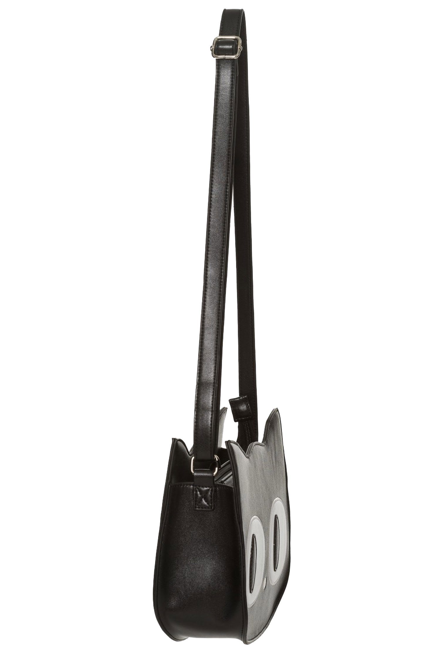 Banned Schultertasche Addis Schwarz, Katzen Gesicht Form Umhängetasche günstig online kaufen