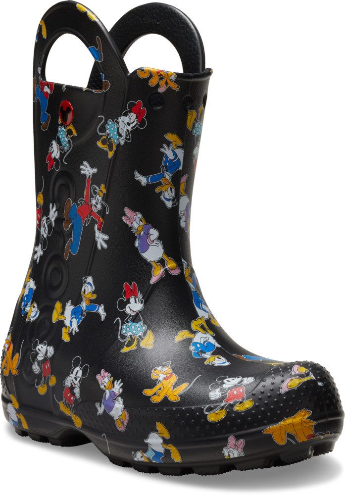 Crocs Kids' Mickey & Friends Handle It Gummistiefel Regenstiefel, Matschstiefel mit coolem Motiv – Bild 4 von 5