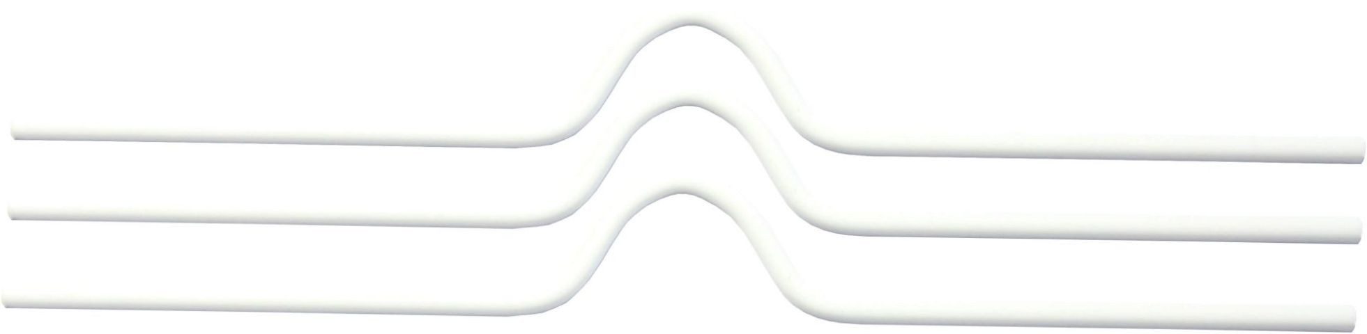 r&b Laminiersysteme Bindedraht Kalenderaufhänger 250mm weiss / schwarz / silber (100 Stück), (Stückzahl), wiederverwendbar, stabile Metallausführung