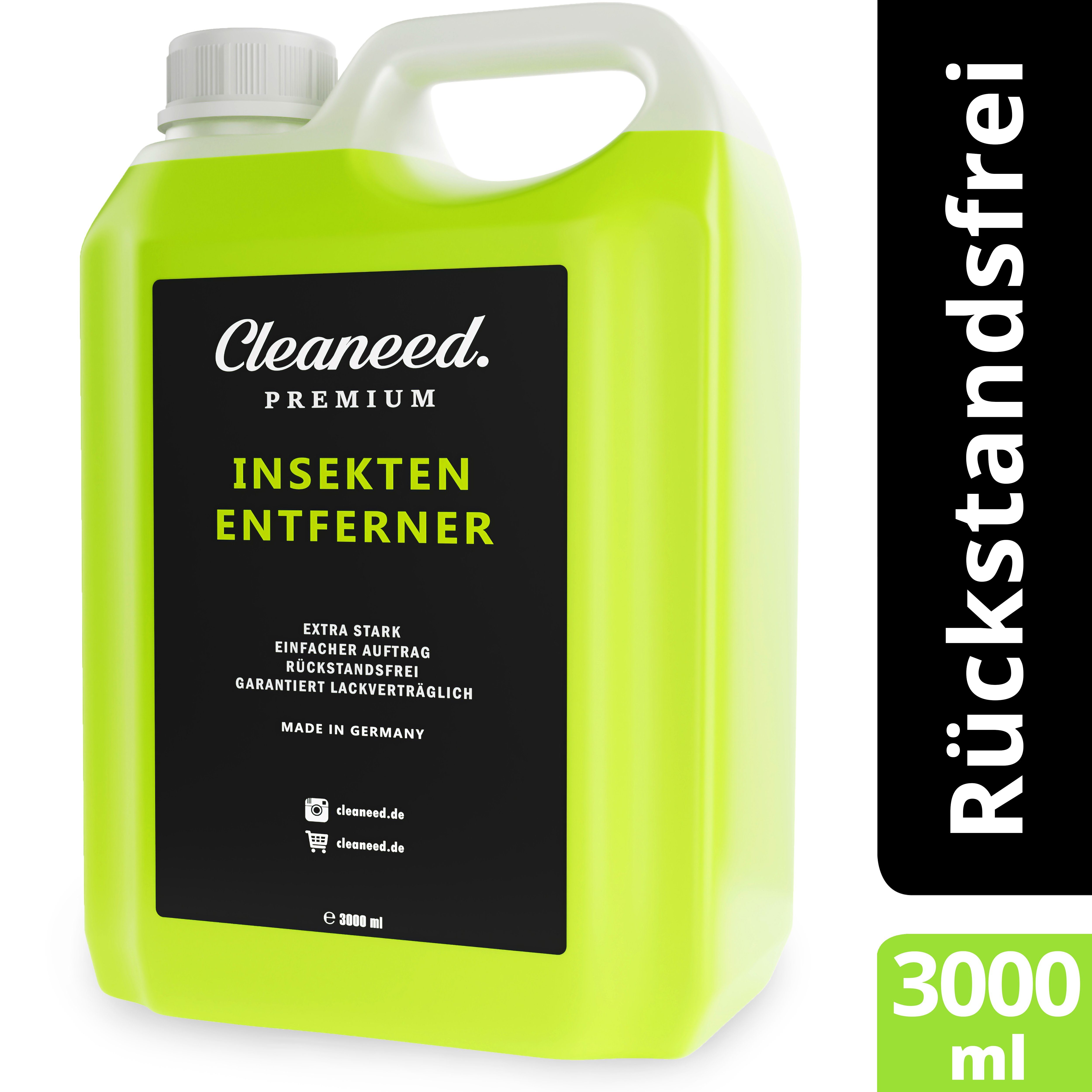 Cleaneed Insektenentferner – Made in Germany – Extra stark, Rückstandsfrei Insektenentferner (Rückstandsfrei, Einfache Anwendung, Made in Germany)