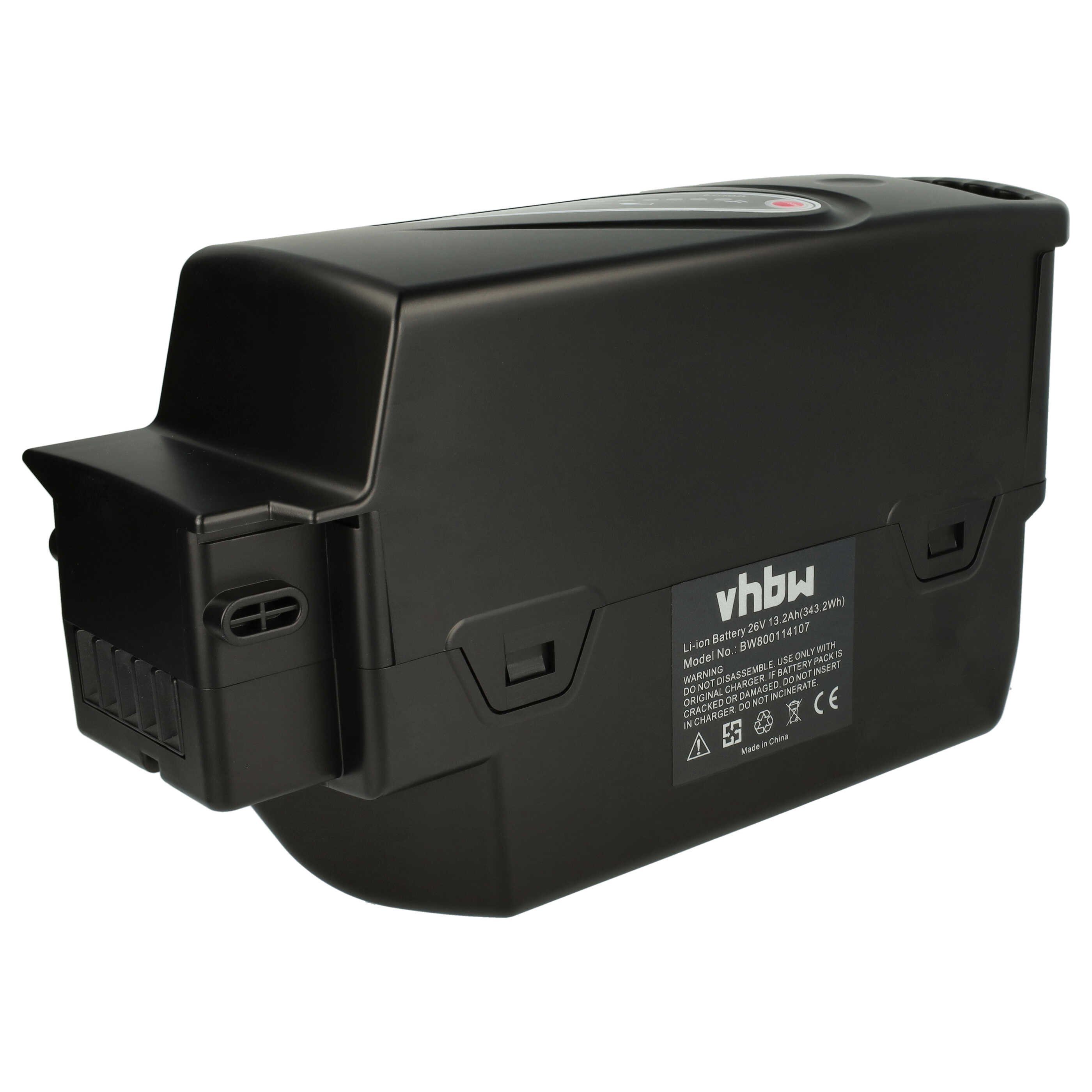 vhbw Akku passend für Kettler Fahrrad (13,2 Ah, 25,2 V, Li-Ion) E-Bike Akku Akku Li-Ion 13200 mAh (25,2 V, 1 St), Leistungsfähiger Austausch-Akku für Pedelec, Elektrofahrrad, E-Bike