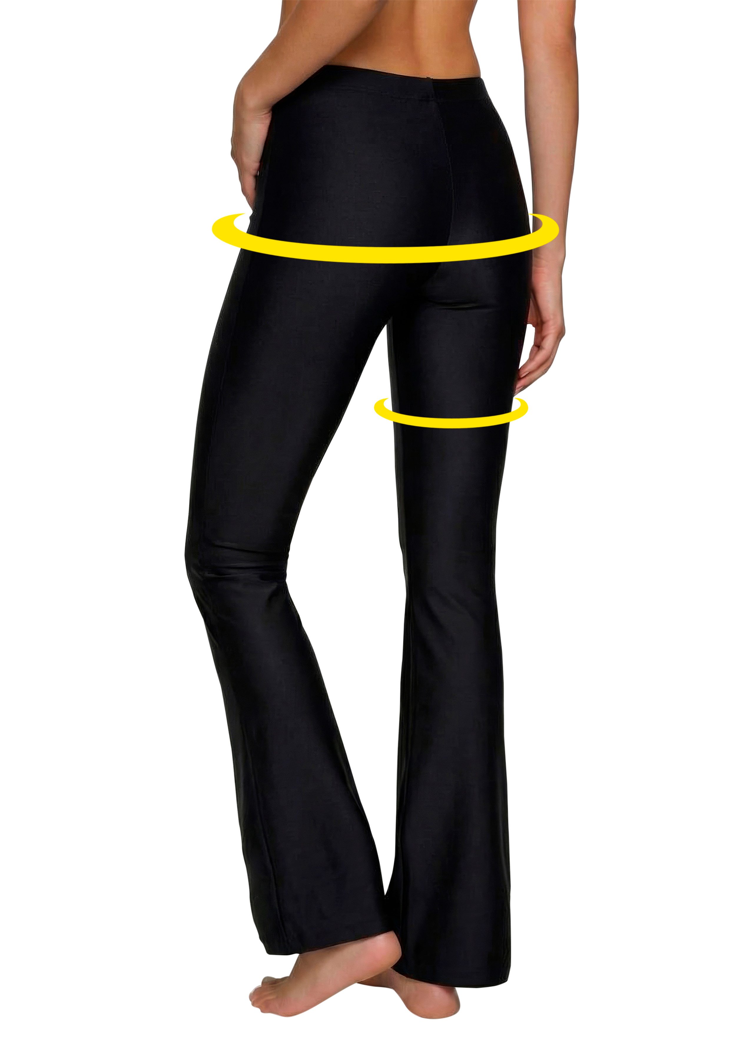 LASCANA Jazzpants Blickdicht, glatter Stoff, leichter Formeffekt (1-tlg., bis Gr. 52/54) aus leicht glänzender Qualität, Loungewear