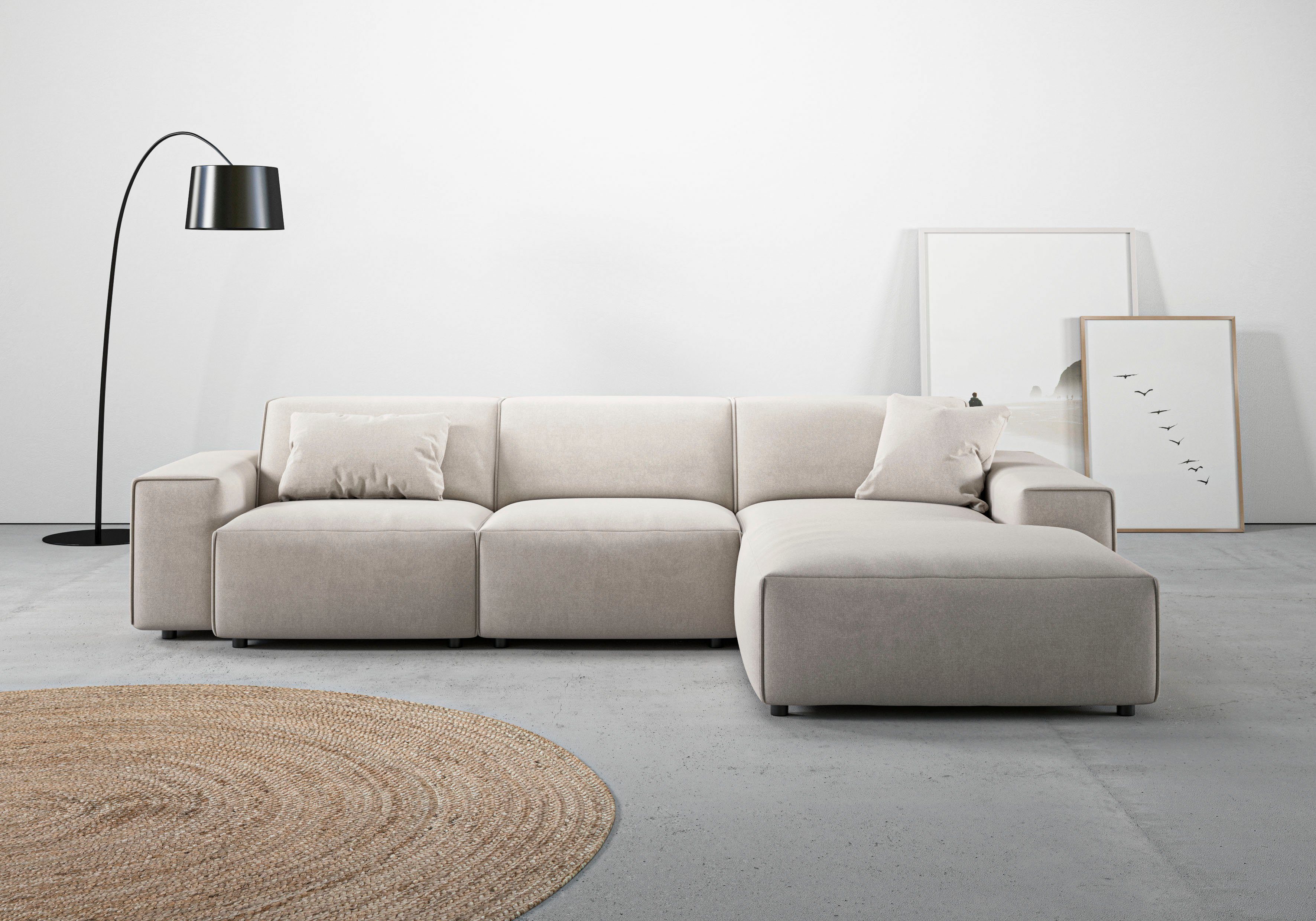 andas Ecksofa "Glimminge auch in Breitcord, Feincord, Bouclé + Easy care-Be günstig online kaufen