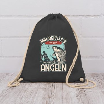 Shirtracer Turnbeutel Mir reicht's ich geh angeln, Angler Geschenke