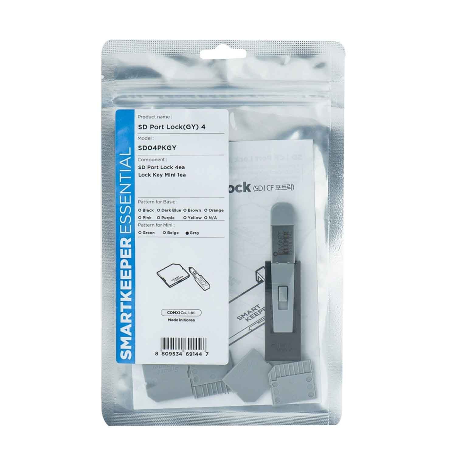 SMARTKEEPER Laptopschloss MSD04PKGY Micro SD Port