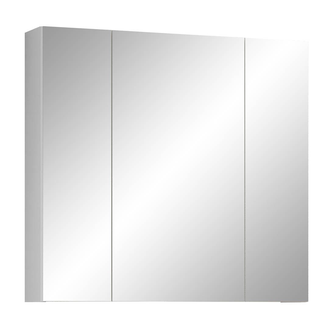 ebuy24 Badezimmerspiegelschrank Riva Spiegelschrank Bad 3 Türen weiß. (1-St)