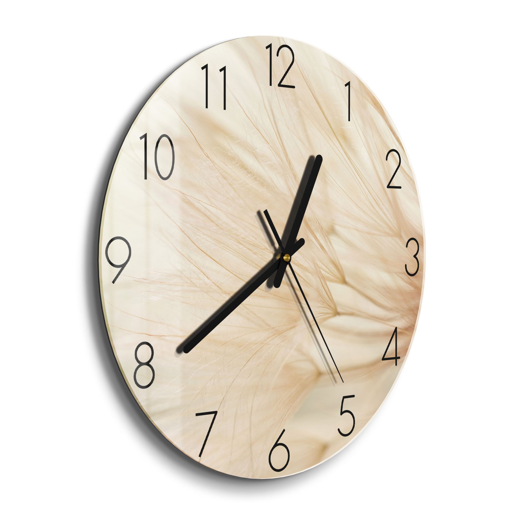 DEQORI Wanduhr 'Zarte Natur' (Glas Glasuhr günstig online kaufen