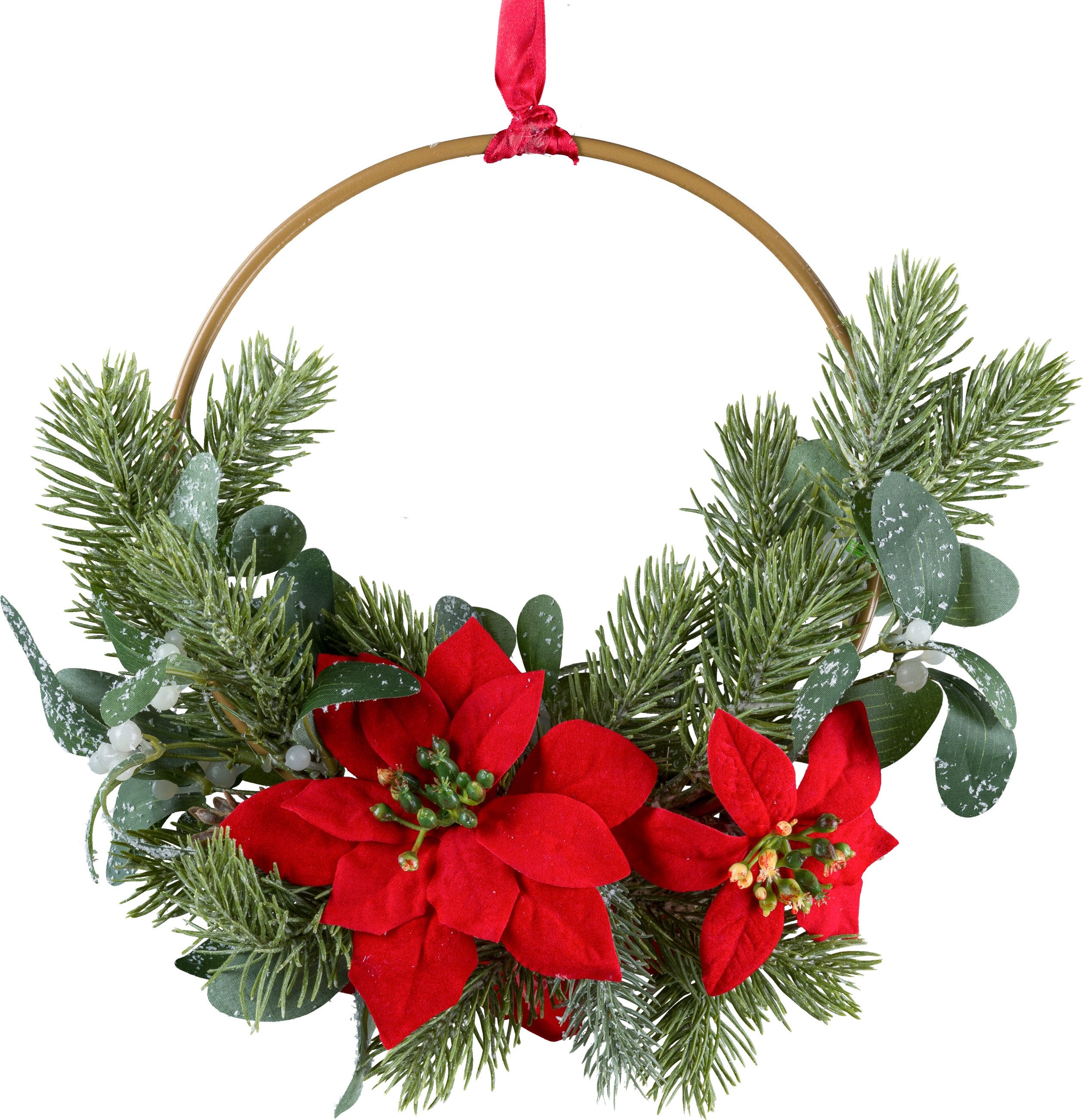 Kunstkranz Weihnachtsstern-Kranz