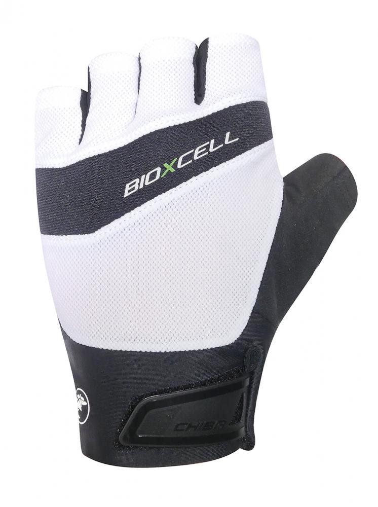 Chiba Fahrradhandschuhe CHIBA BioXCell Pro - Radhandschuhe weiß XS mit BioXCell-Polsterung und