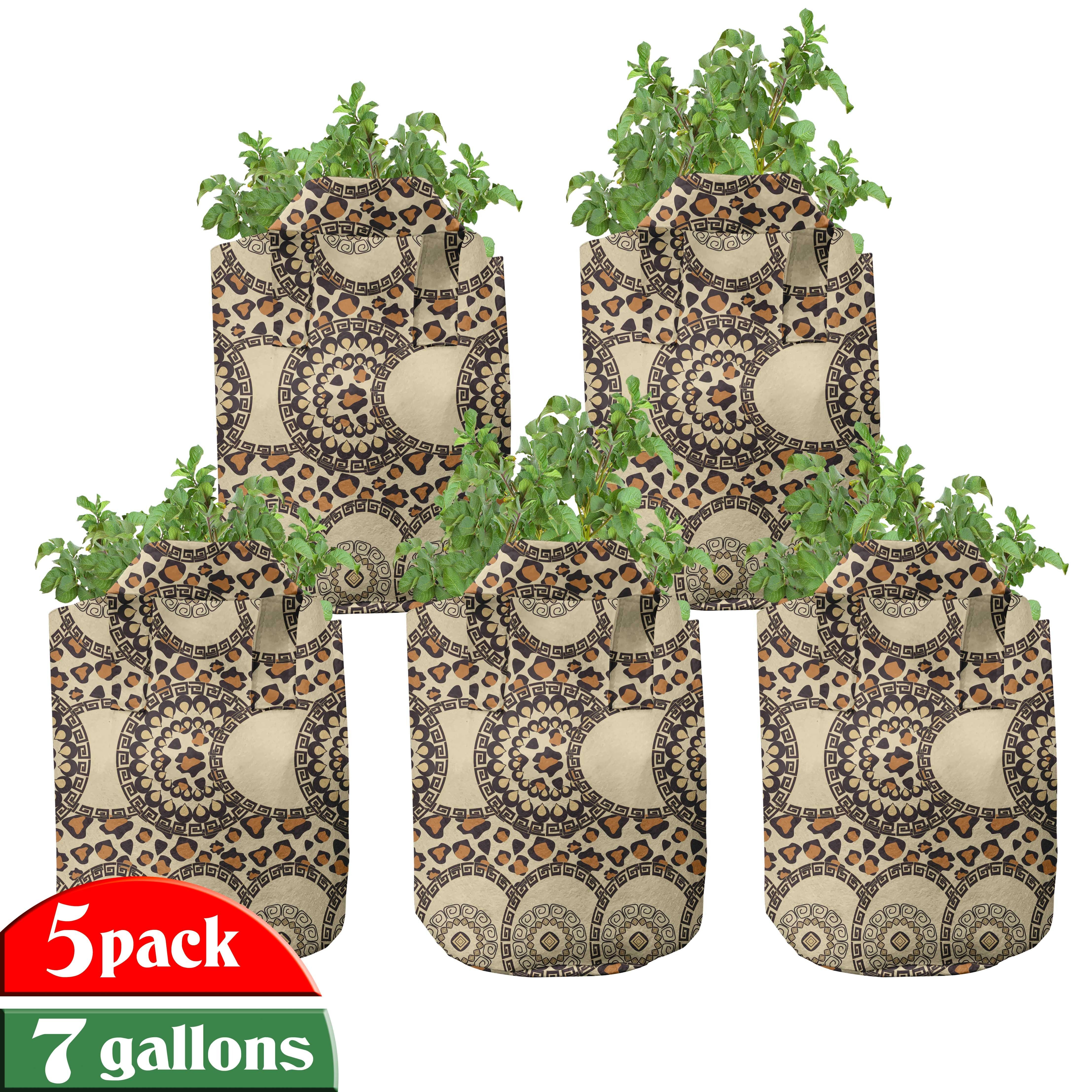 Abakuhaus Pflanzkübel hochleistungsfähig Stofftöpfe mit Griffen für Pflanzen | 
