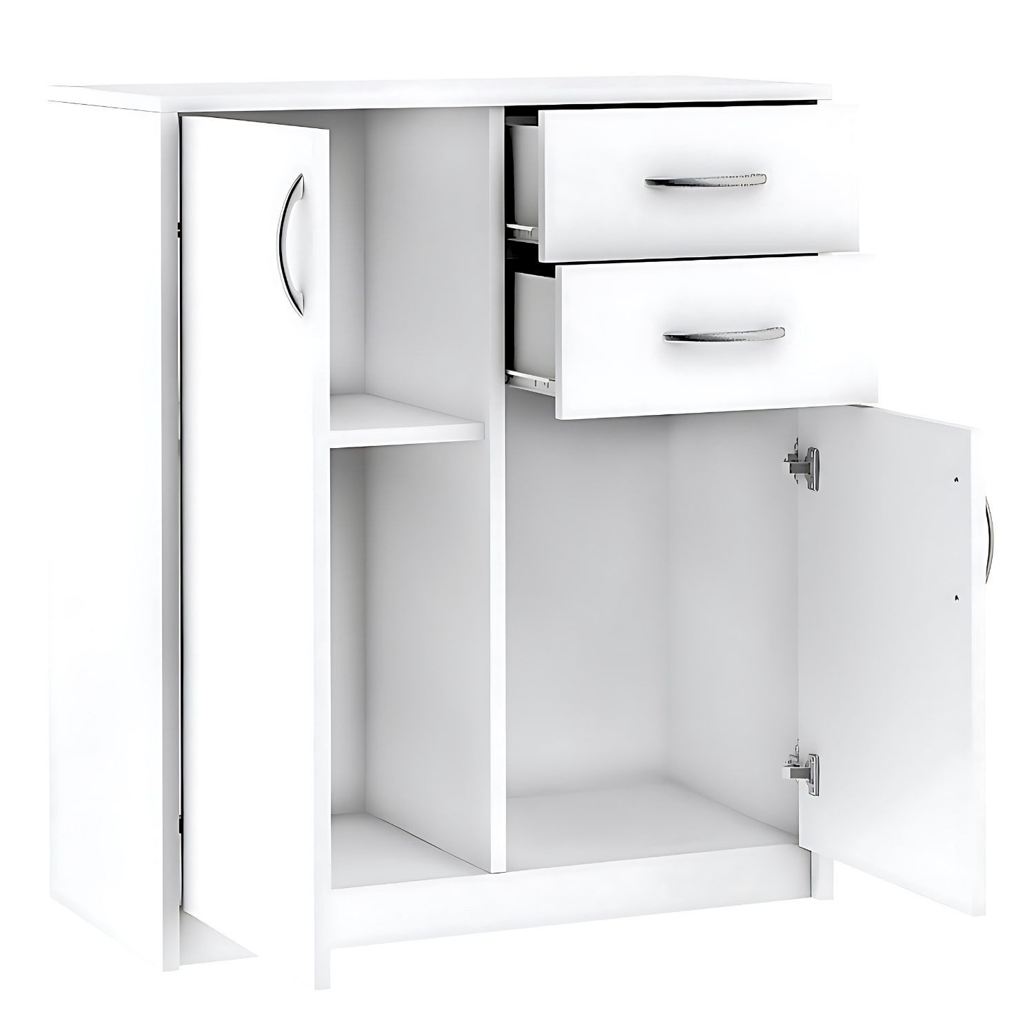 Mein-Regal Highboard STEN, Weiß Kommode Schrank günstig online kaufen