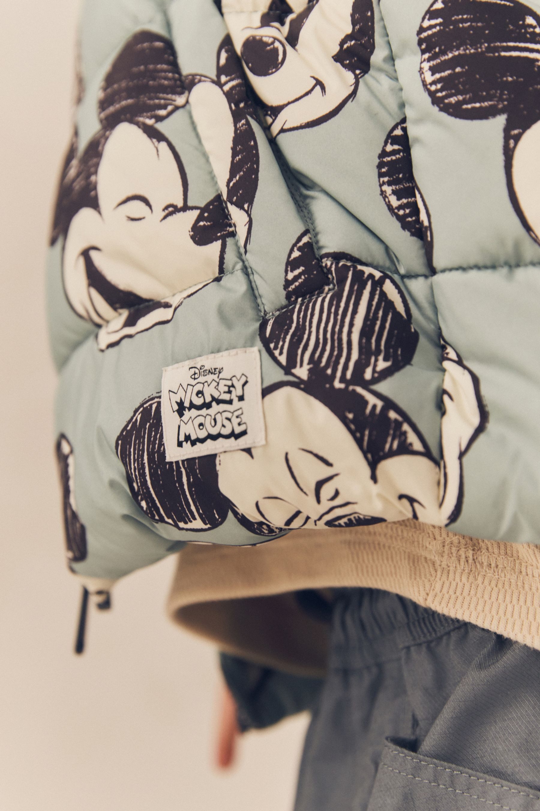 Next Steppjacke Steppmantel mit Borgfutter, Mickey (1-St)