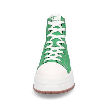 Tamaris Tamaris Damen Canvas Plateau Sneaker grün Sneaker