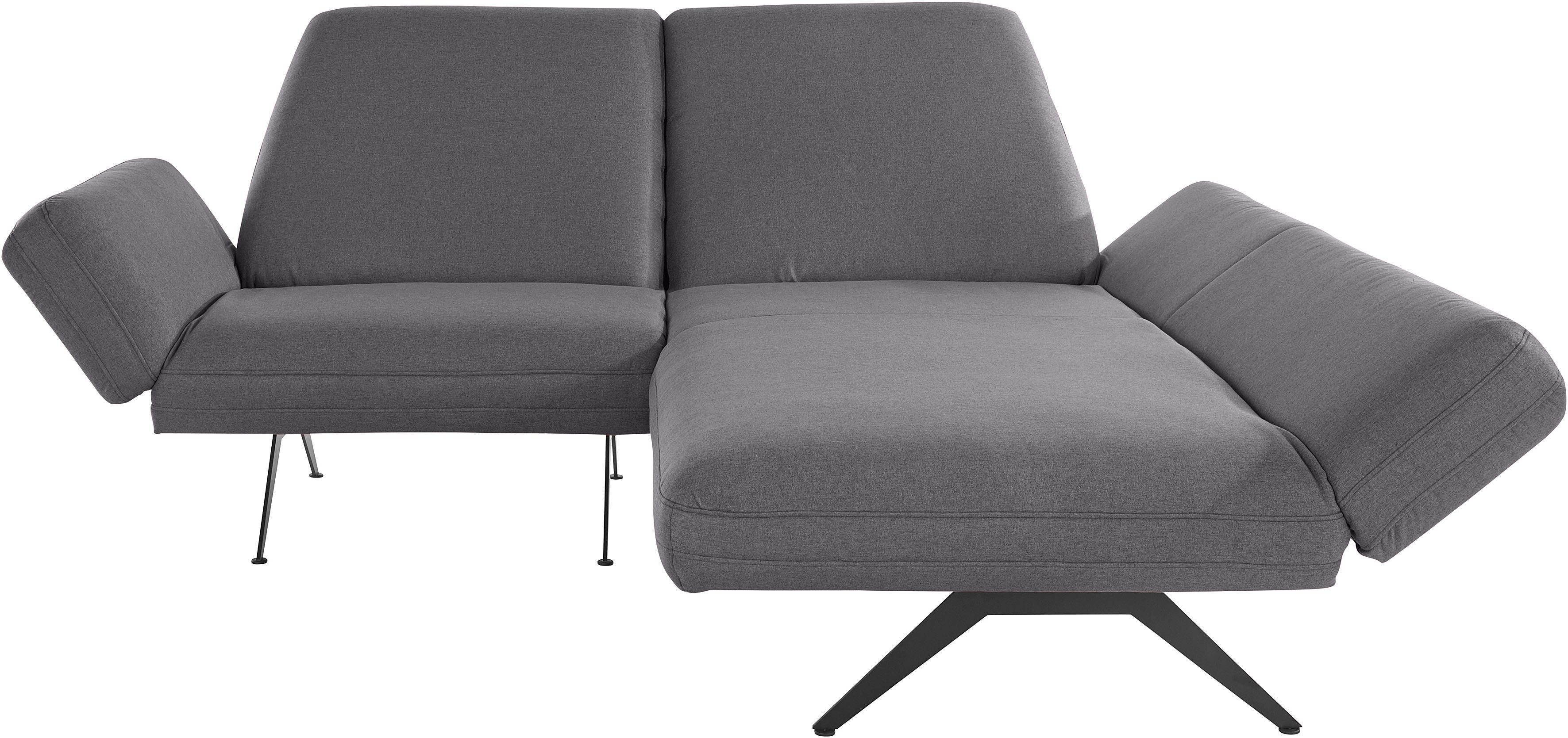 Places of Style Ecksofa Caiden L-Form, mit Arm- und Rückenfunktion, kleine Ausführung