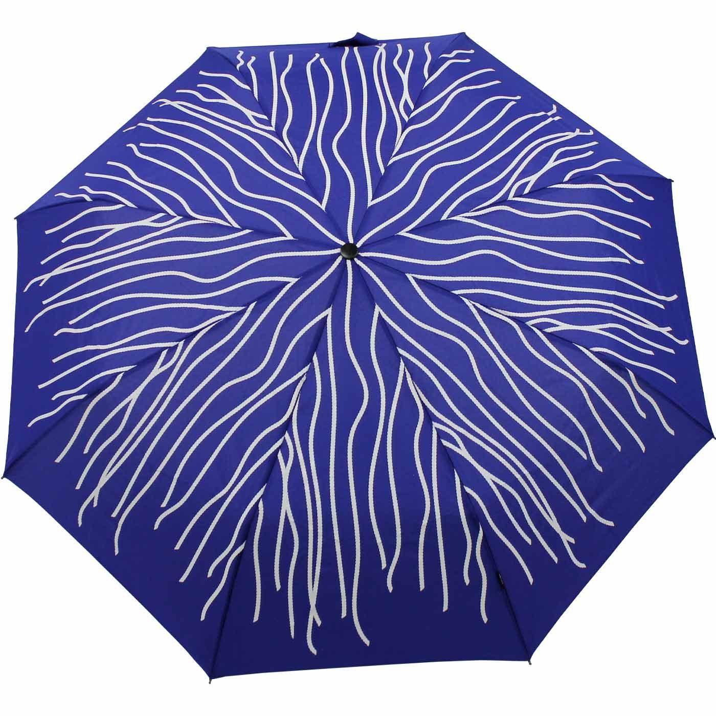 Knirps® Stockregenschirm Large Duomatic mit Farbwechsel - Wet Print Rope, bei Nässe färben sich die weißen Fäden bunt – Bild 4 von 5