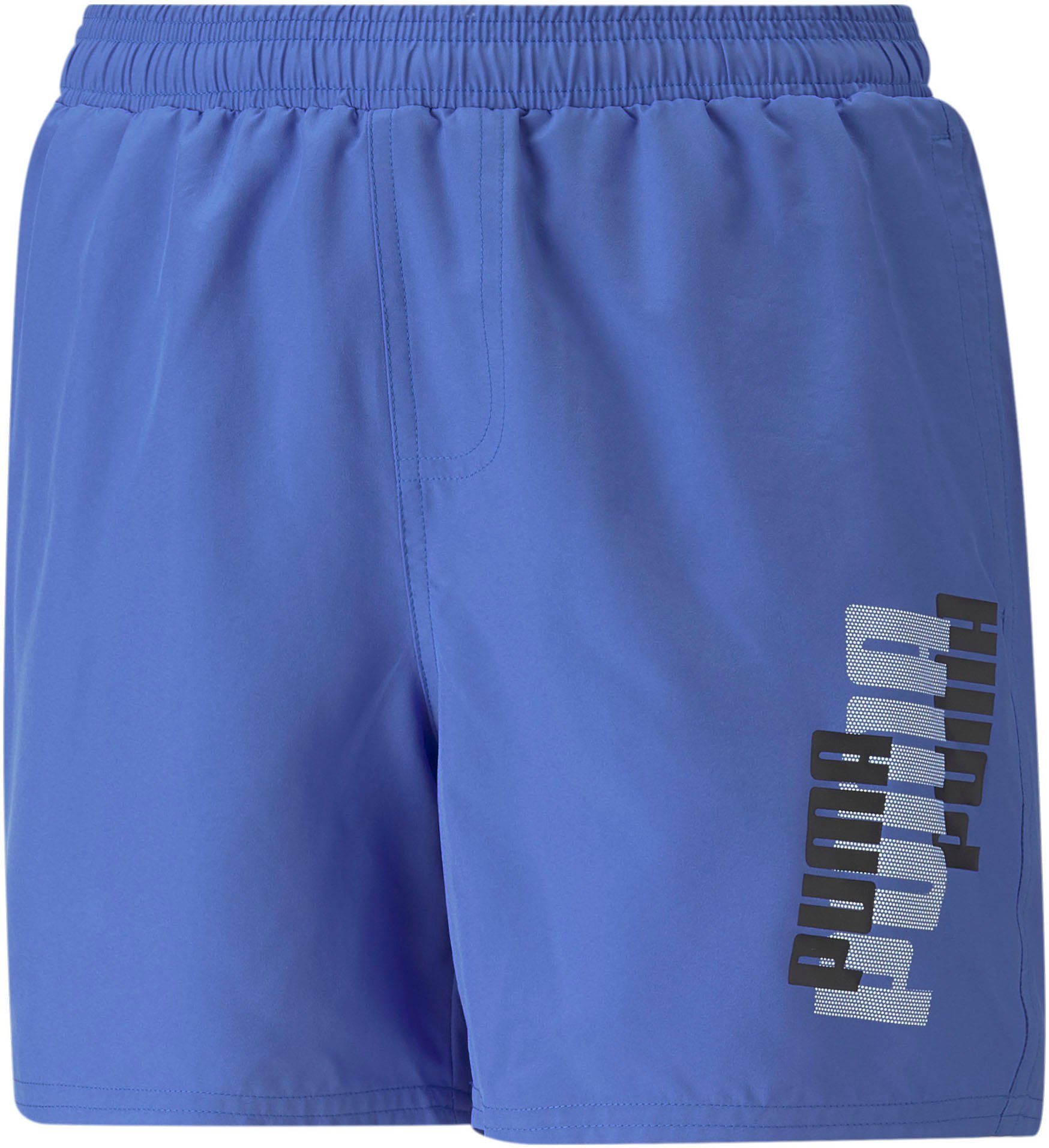 PUMA Shorts ESS+ LOGOLAB B Shorts blau Woven