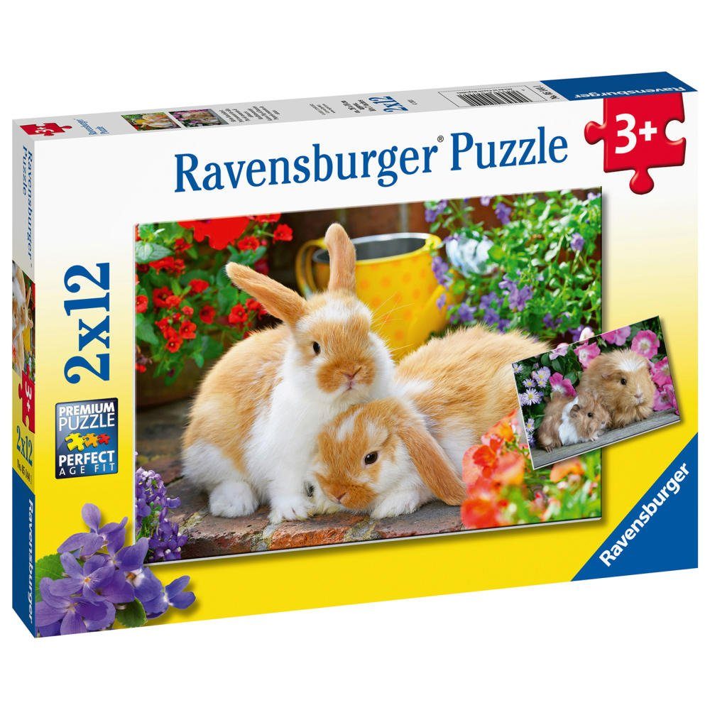 Kleine Hase 12 Puzzle Puzzleteile x Kuschelzeit Teile, 2 Ravensburger