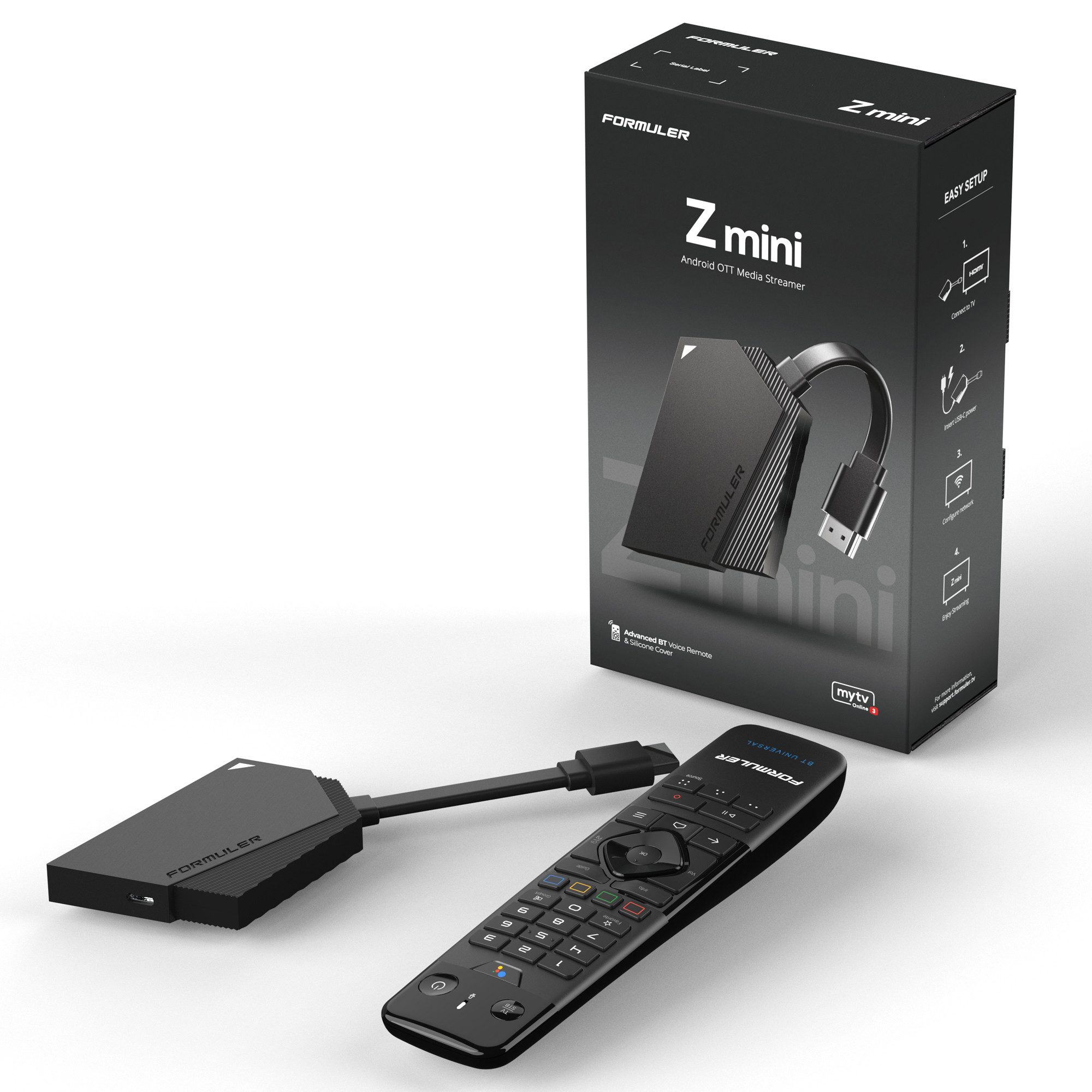 Streaming-Box Z Mini Android 12 Multimedia 4K -Box 2GB RAM 8GB, BT Fernbedienung