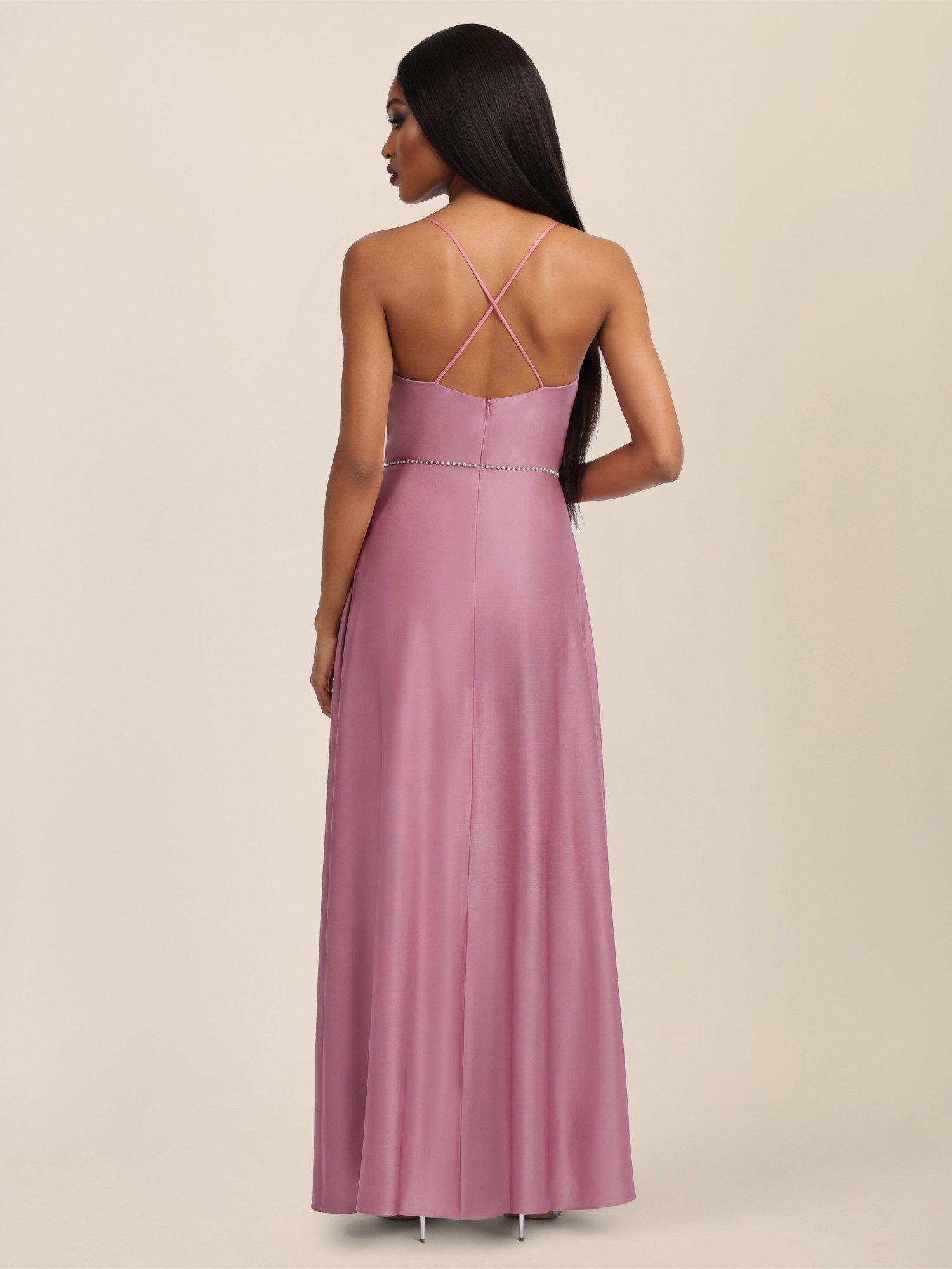 Apart Abendkleid mit Glitzerträgern