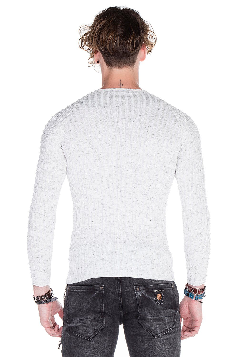 Cipo & Baxx Rundhalspullover CP140 günstig online kaufen