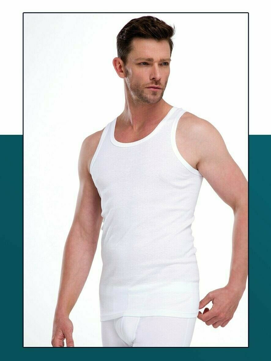 Toker Collection® Achselhemd Herren Pack) 4er Feinripp reine Unterhemd Pack Baumwolle (Packung, 4er feinripp